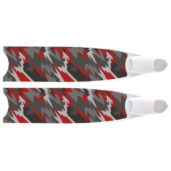 Freediver Shop  Leaderfins Neon Red Ice Fins